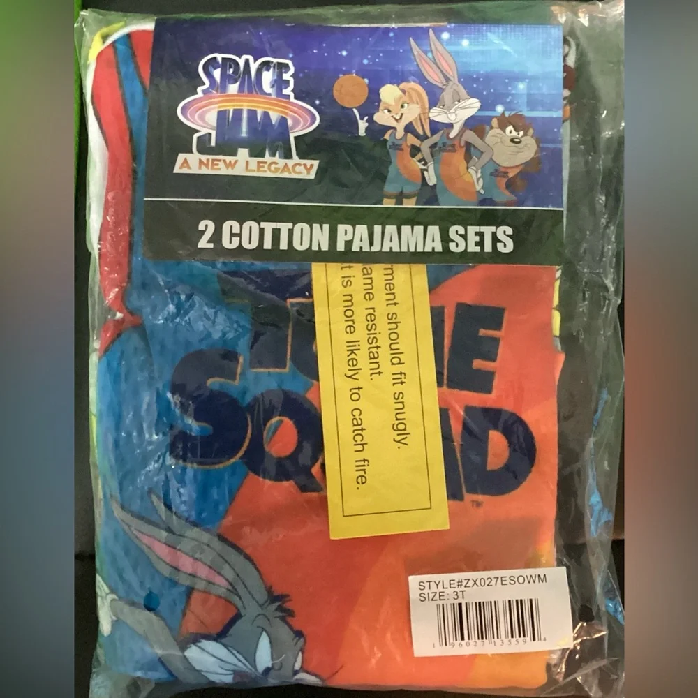 LOONEY TUNES SPACE JAM PJ SET - Picture 2 of 3